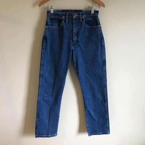 90s Vintage Wrangler Denim High Rise Jeans Size 27 - Picture 1 of 10